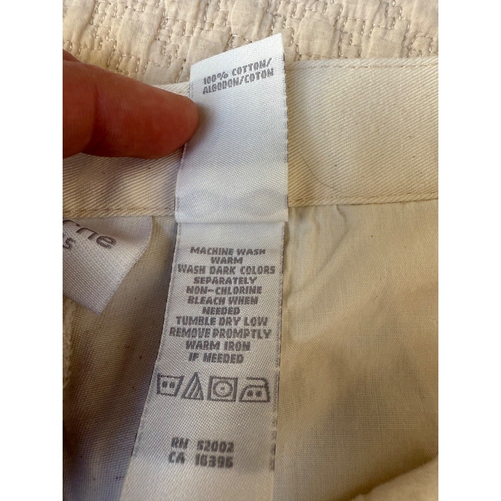 Vintage Liz Claiborne Jean Straight Leg‎ 90s Mom | White Denim | Women's Size 12 - Picture 5 of 10